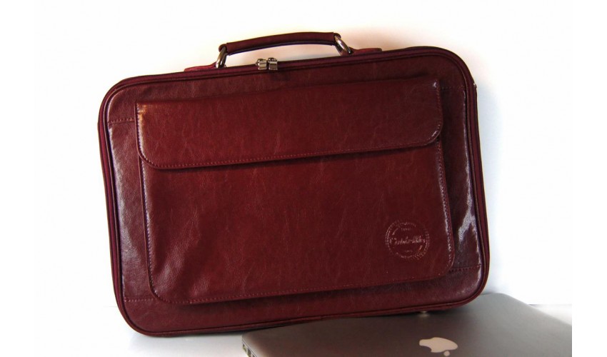 Skórzana torba na laptopa z paskiem na ramię Francesko 04