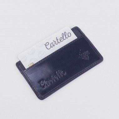 Skórzane etui na kartę kredytową z ID Protect System W903